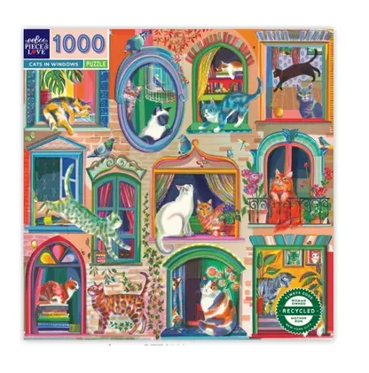 Puzzle - Cats in Windows - 1000 Pièces