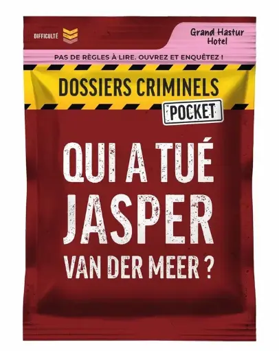 Dossier Criminel Pocket - Qui a tué Jasper Van Der Meer ?
